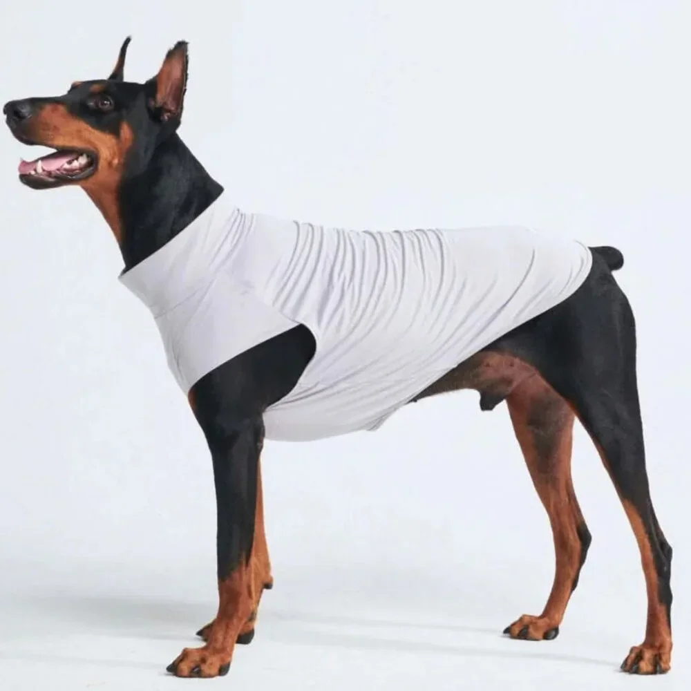 NEW Spark Paws Sunblock Dog T-Shirts (Pack of 2: Grey & Blue)